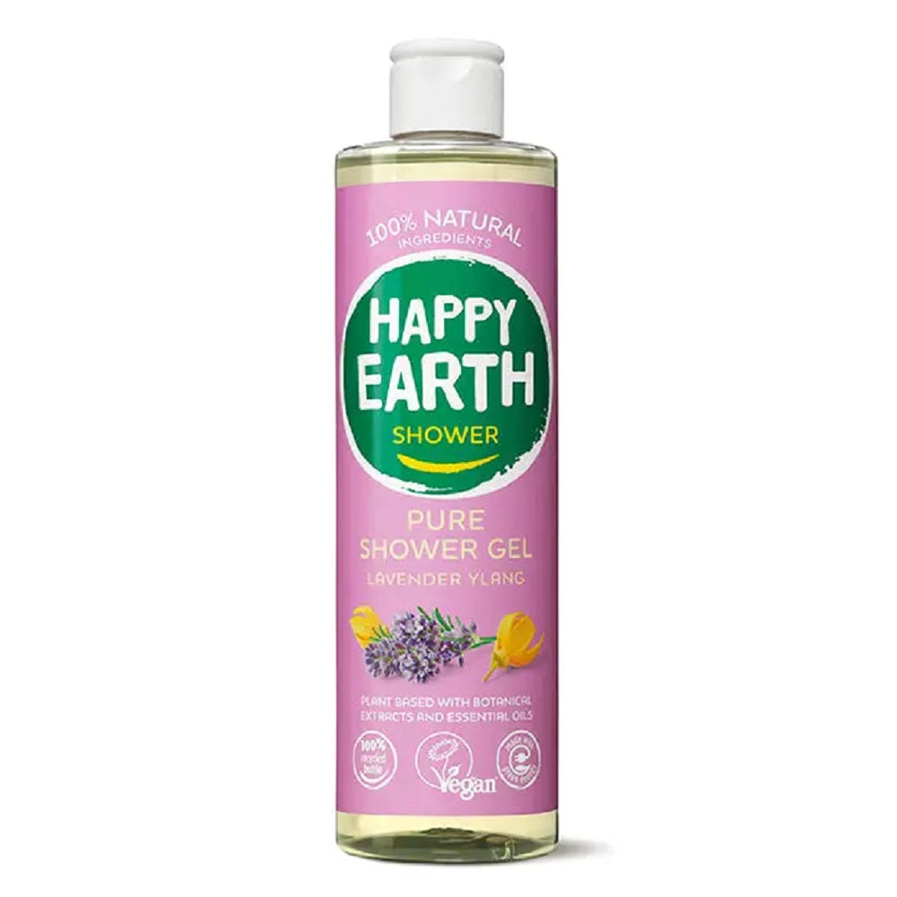 Happy Earth_Happy Earth Natural Shower Gel Lavender Ylang 300ml-pack of 2