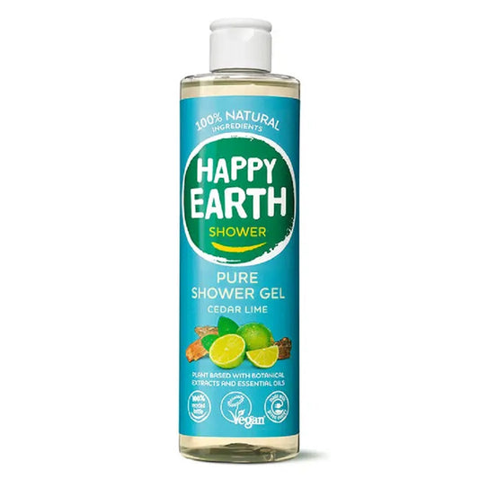 Happy Earth_Happy Earth Natural Shower Gel Cedar Lime 300ml-pack of 2