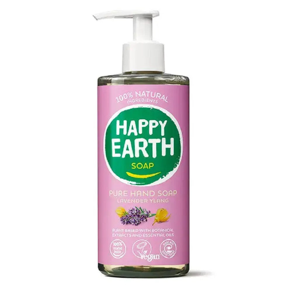 Happy Earth_Happy Earth Natural Hand Soap Lavender Ylang 300ml-pack of 2