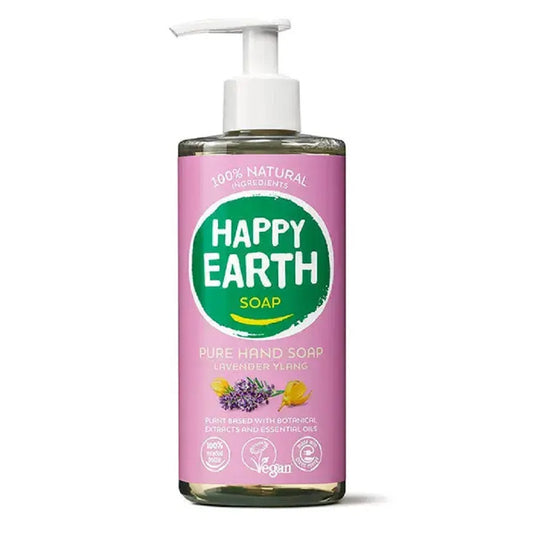 Happy Earth_Happy Earth Natural Hand Soap Lavender Ylang 300ml-pack of 2