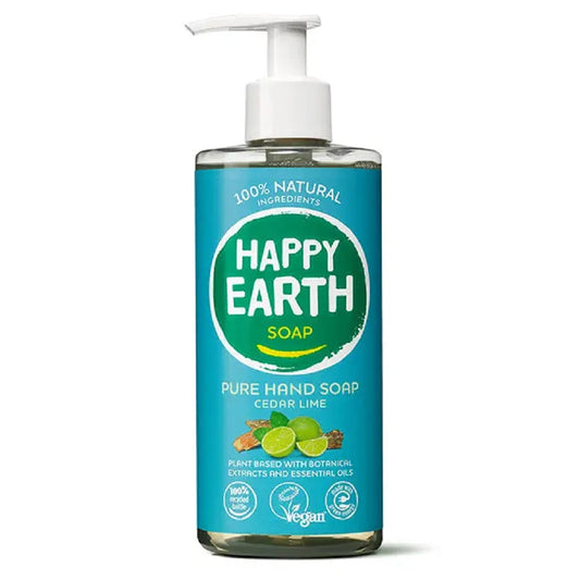 Happy Earth_Happy Earth Natural Hand Soap Cedar Lime 300ml-pack of 2