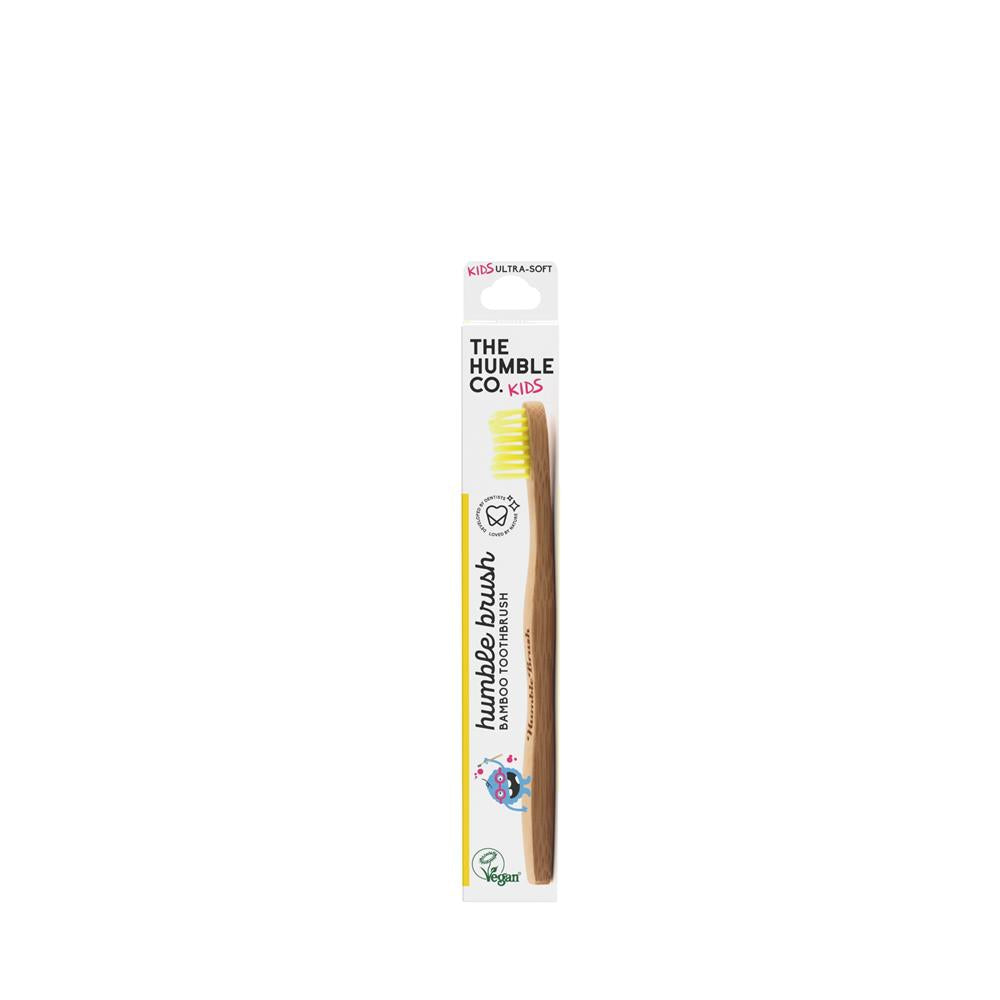 Humble Brush_Humble Bamboo Kids Toothbrush Ultra Soft Mixed Colours - 1 unit-pack of 2