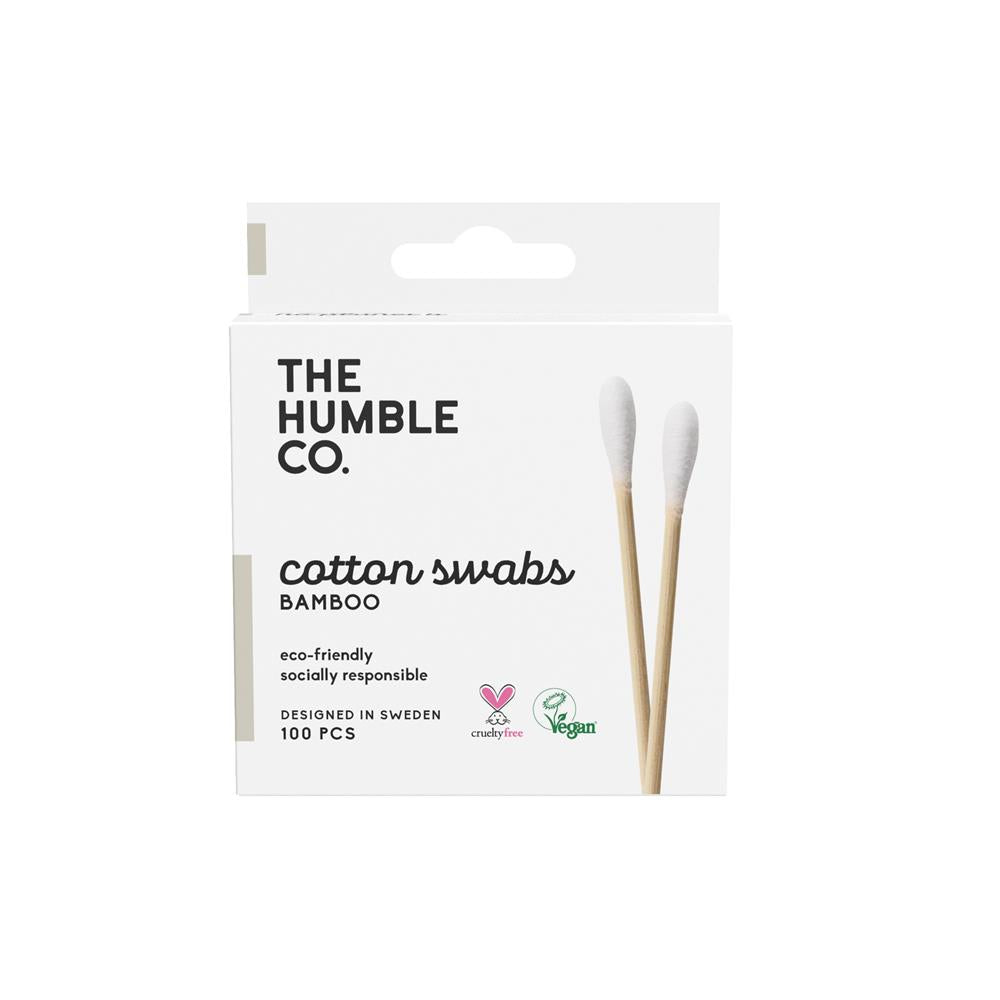 Humble Brush_Humble Bamboo Cotton Buds White 100pcs-pack of 5