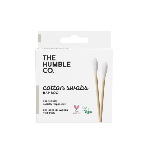 Humble Brush_Humble Bamboo Cotton Buds White 100pcs-pack of 5