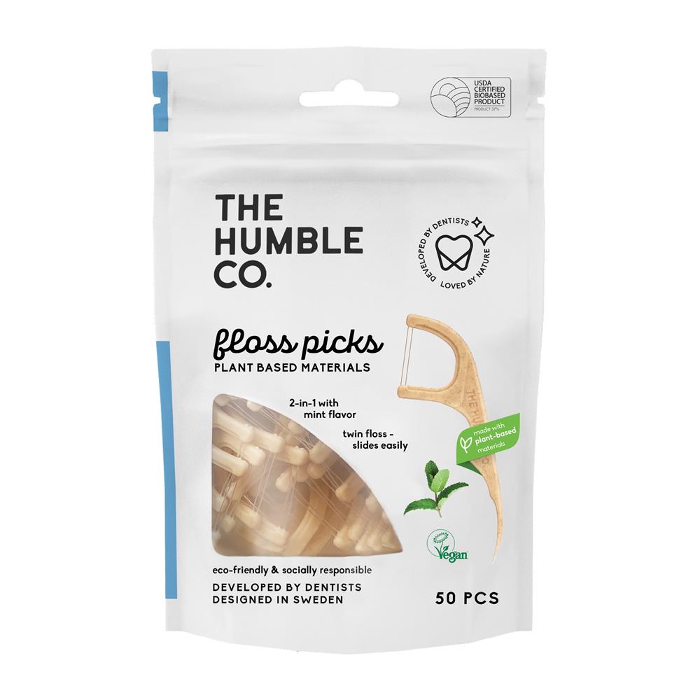 Humble Brush_Humble Dental Floss Picks Mint 50pcs