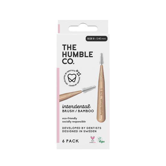Humble Brush_The Humble Co Inter Dental Brush size 0 - Pink 6 Pack-pack of 3