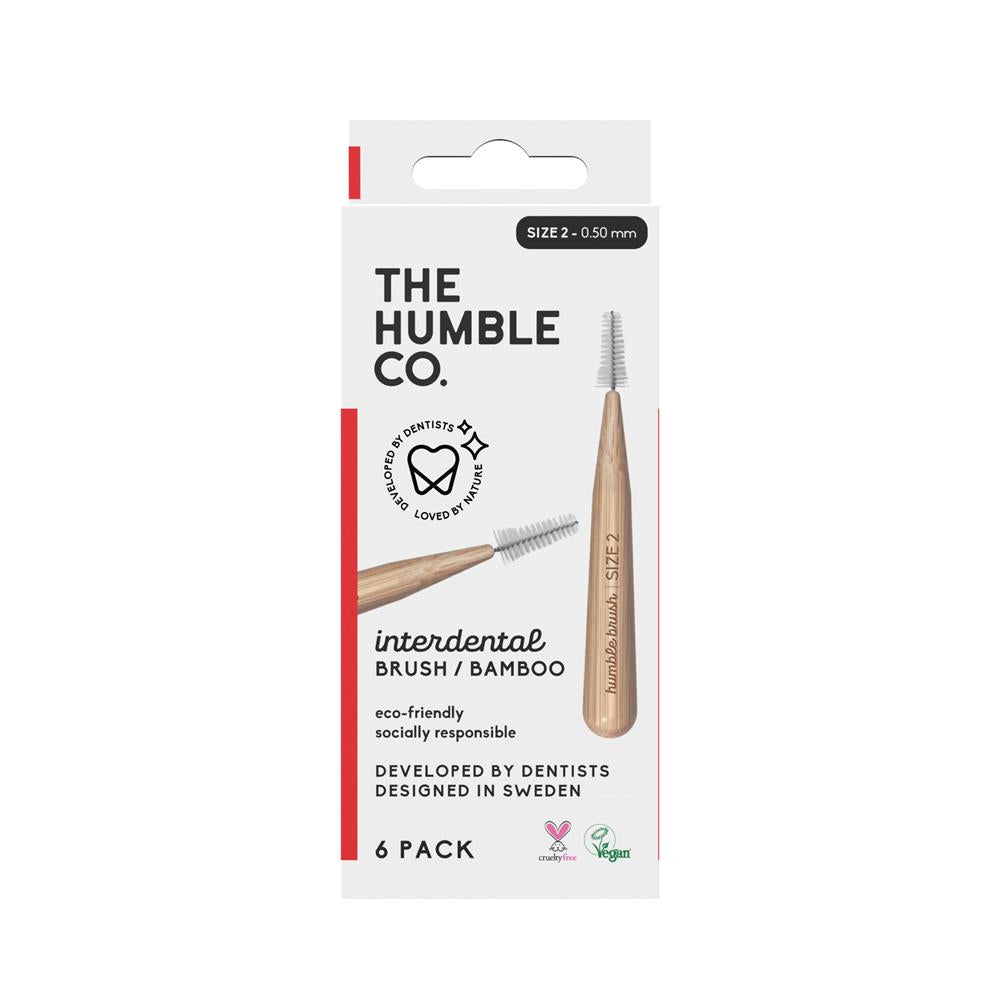 Humble Brush_The Humble Co Inter Dental Brush size 2 - Red 6 Pack-pack of 3