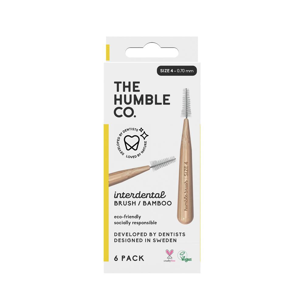 Humble Brush_The Humble Co Inter Dental Brush size 4 - Yellow 6 Pack-pack of 3