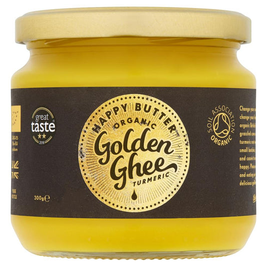 Happy Butter_Artisan Organic UK Golden Turmeric Ghee 300g Jar