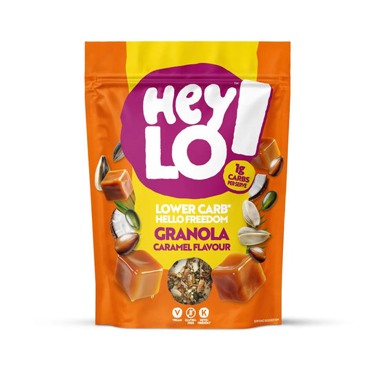 Heylo_Caramel Keto Granola 360g Pouch