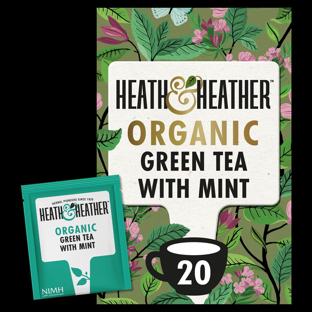 Heath And Heather_Organic Green Tea & Mint 20 bags