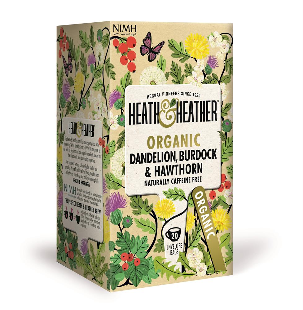 Heath And Heather_Organic Dandelion Burdock & Hawthorn 20 Bag