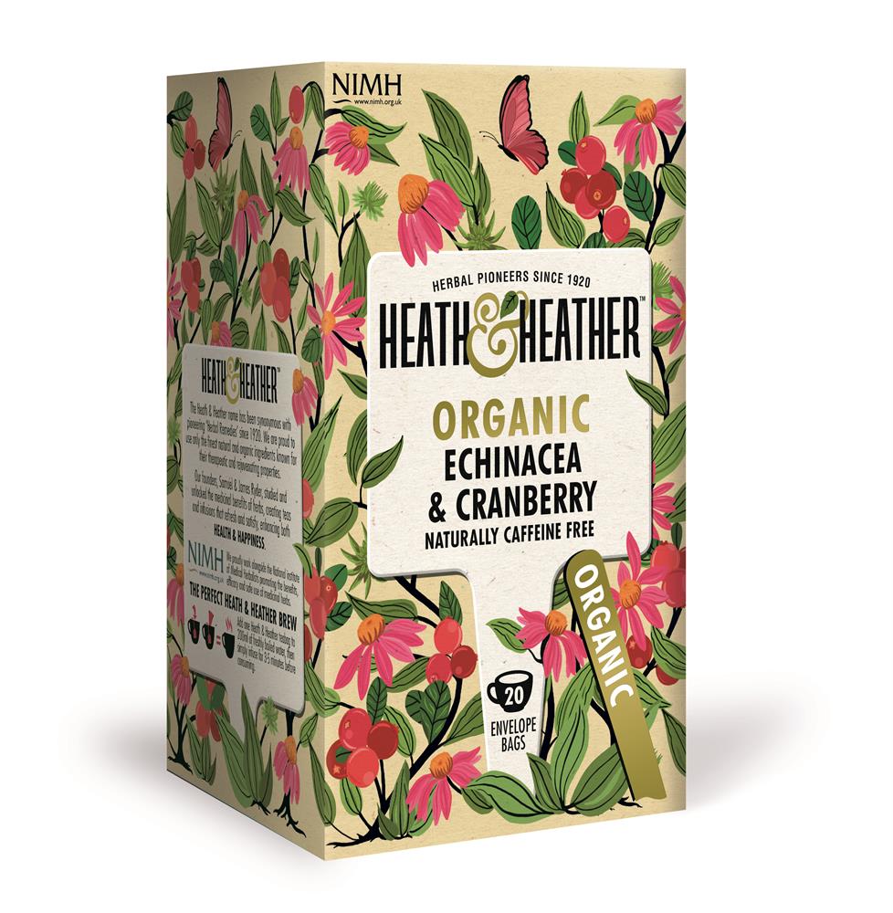 Heath And Heather_Organic Echinacea & Cranberry 20 Bag