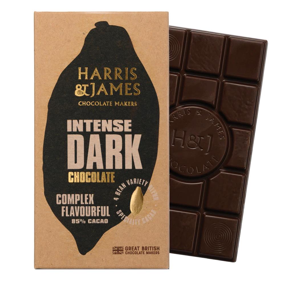Harris and James_Intense 85% Vegan Dark Chocolate Bar 86g-pack of 2