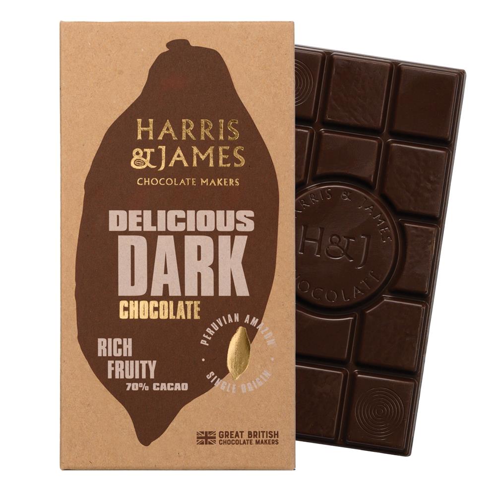 Harris and James_Delicious Dark Chocolate Bar 86g-pack of 2