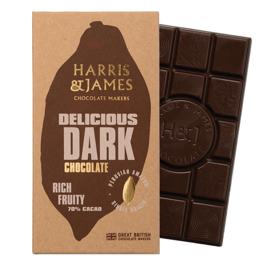 Harris and James_Delicious Dark Chocolate Bar 86g-pack of 2