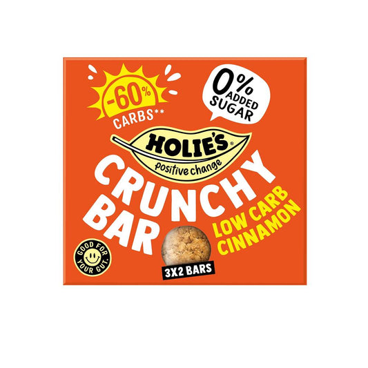 Holies_Crunchy Bar Low Carb Cinnamon 120g-Pack of 3