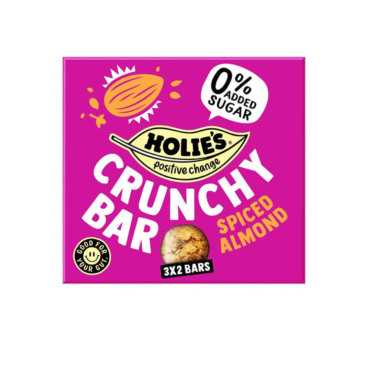 Holies_Crunchy Bar Protein Spiced Almond 120g-pack of 3