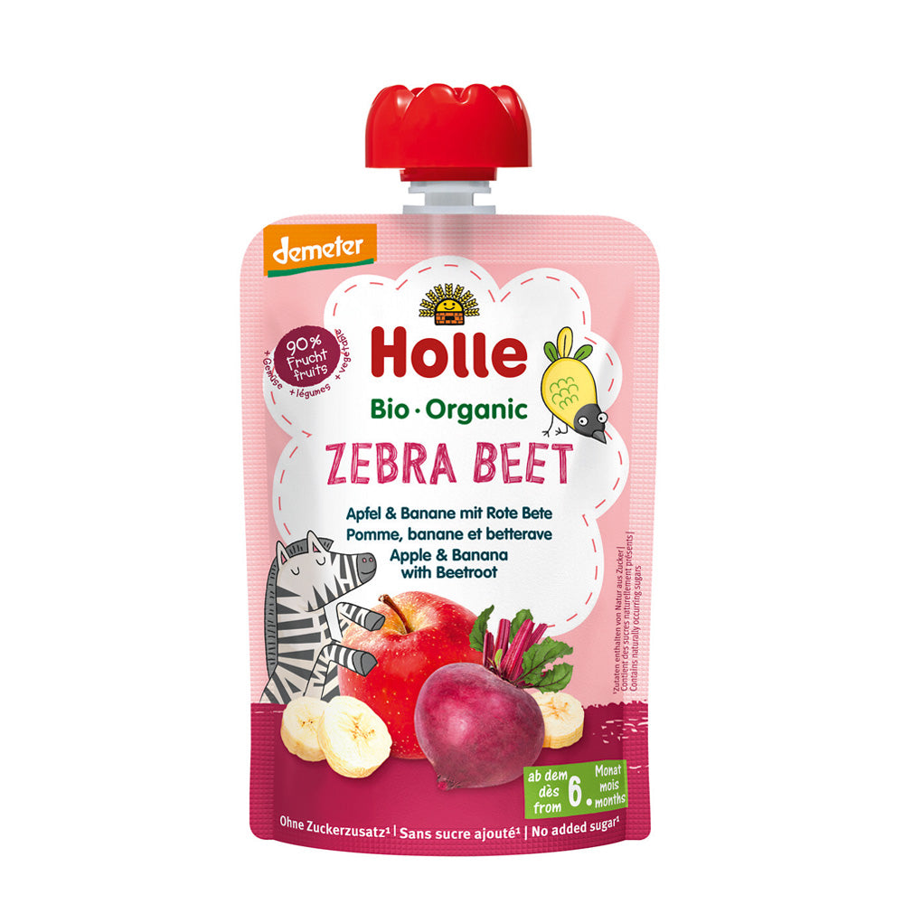 Holle_Organic Baby Food Pouch - Zebra Beet 100g-pack of 4