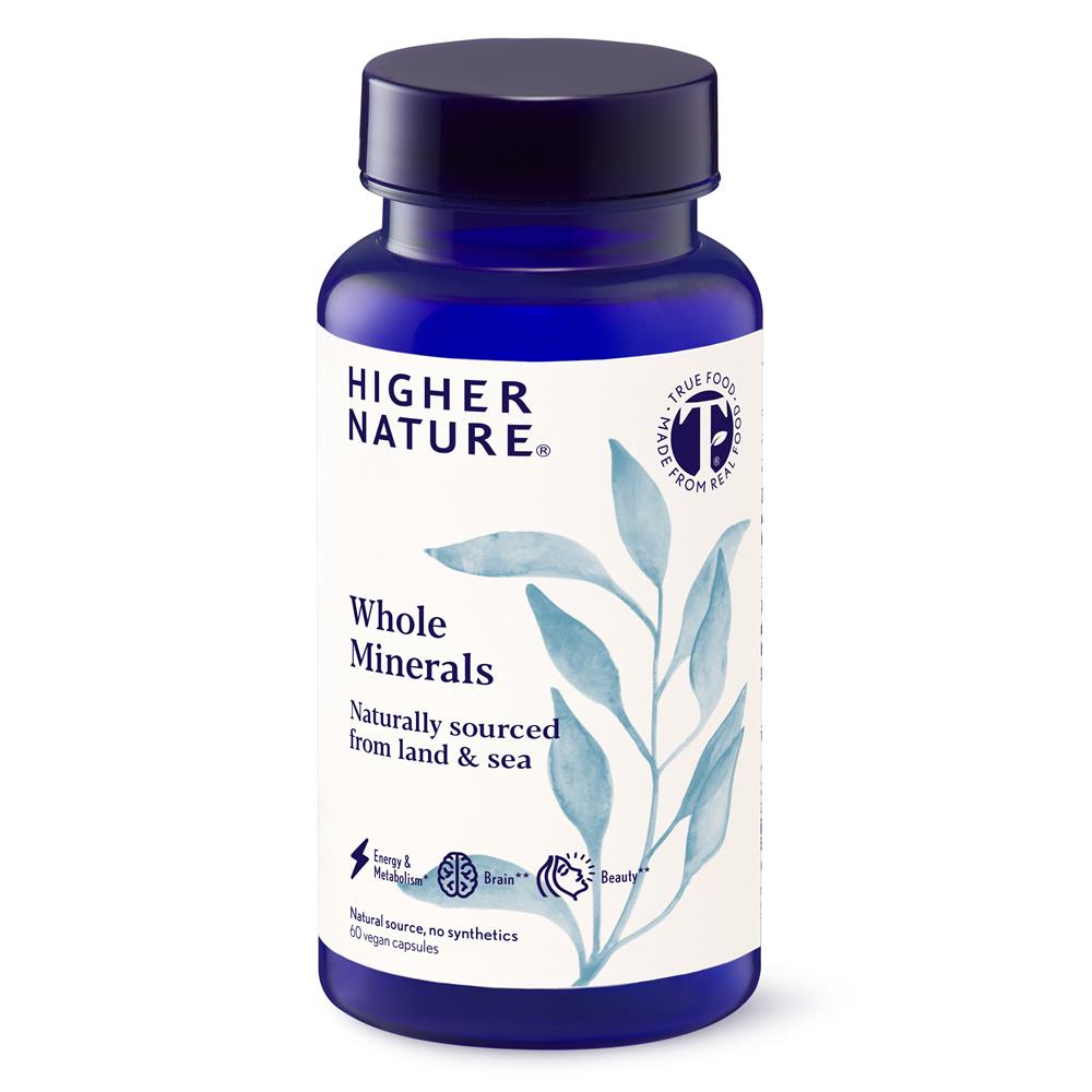 Higher Nature_Whole Minerals naturally sourced from land and sea. 60 capsules
