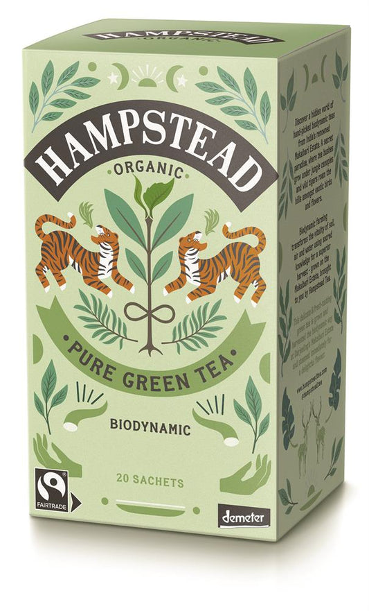 Hampstead Tea_Organic Demeter Green Tea 20 Bag