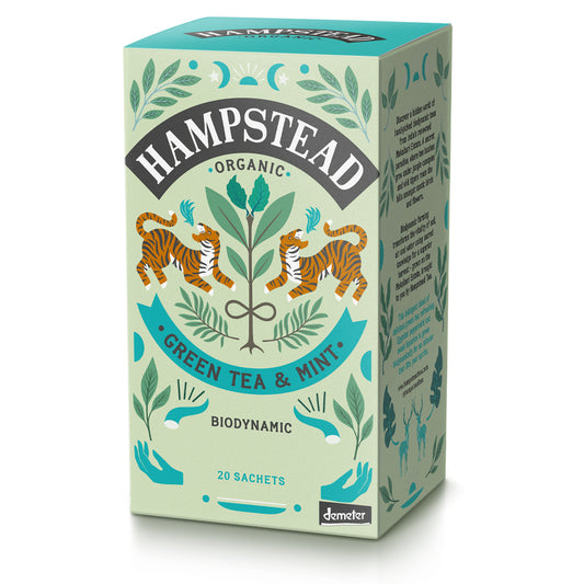Hampstead Tea_Organic Demeter Mint Green 20 Bag