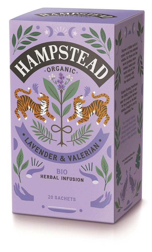 Hampstead Tea_Organic Lavender & Valerian 20 Tea Bag