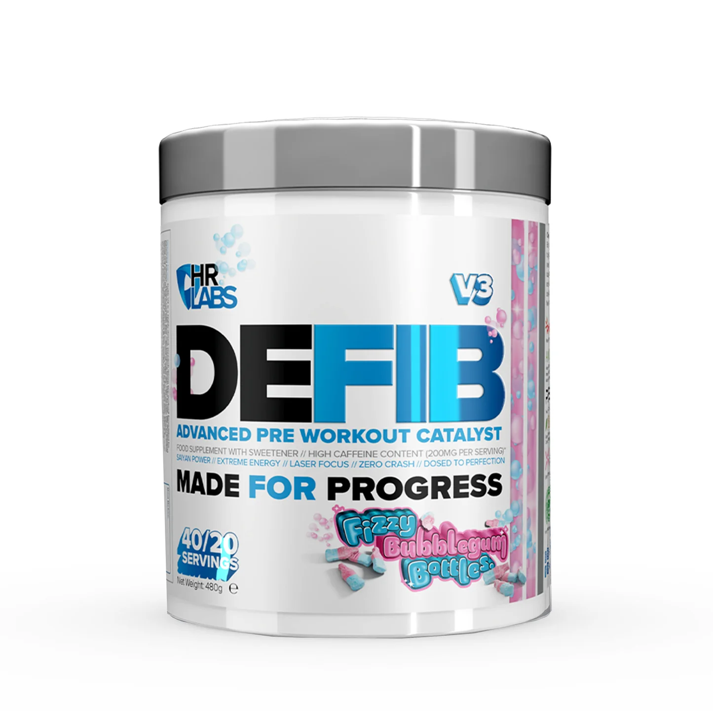 HR Labs DEFIB V3 480g Lemon Fizz Bombs