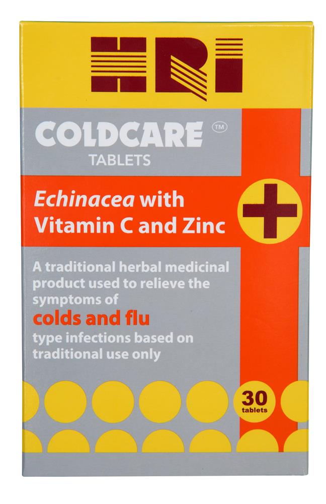 HRI_Coldcare tablets 30s: Echinacea with Vitamin C and Zinc