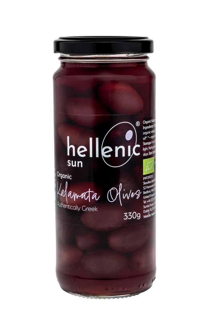 Hellenic Sun_Organic Kalamata Olives 330g-pack of 2