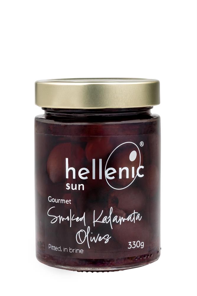 Hellenic Sun_Smoked Pitted Kalamata Olives 330g