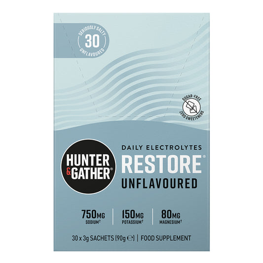 Hunter and Gather_Restore Hydration Electrolytes Unflavoured 30x3g