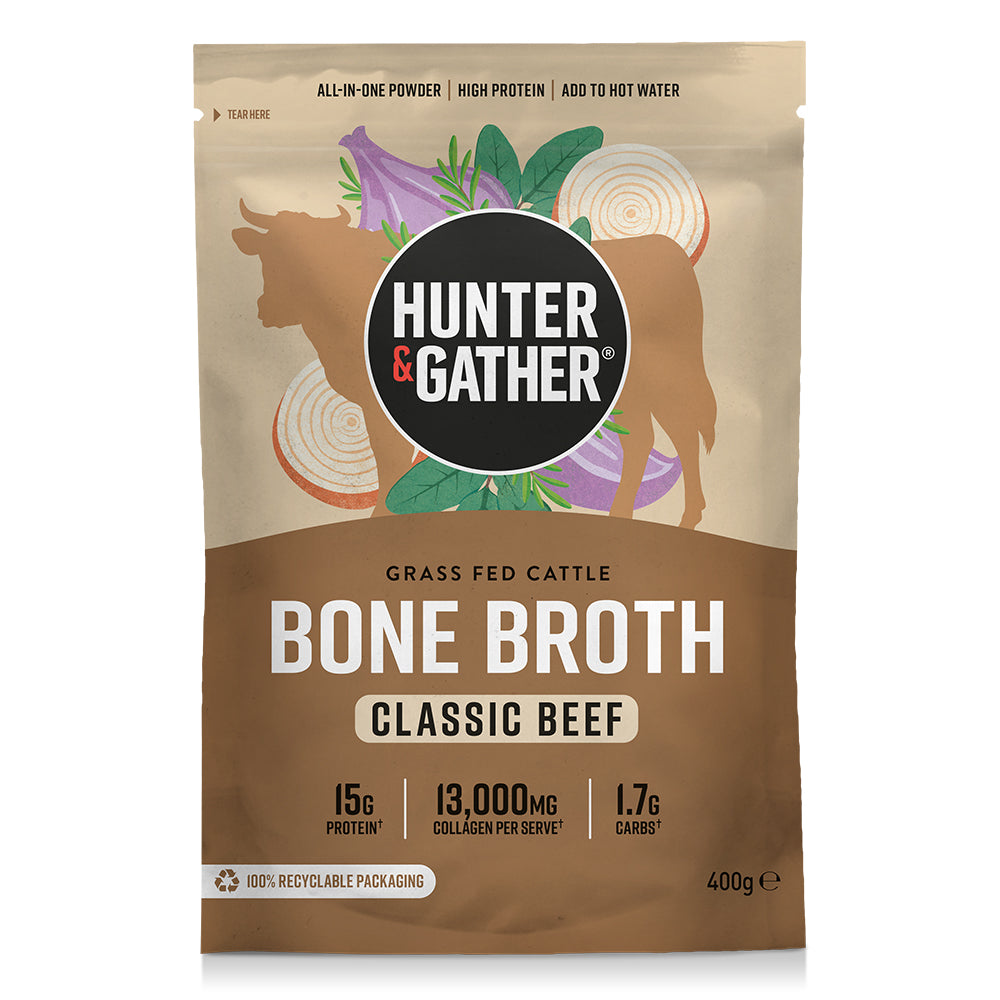 Hunter and Gather_Bone Broth Classic Beef 400g