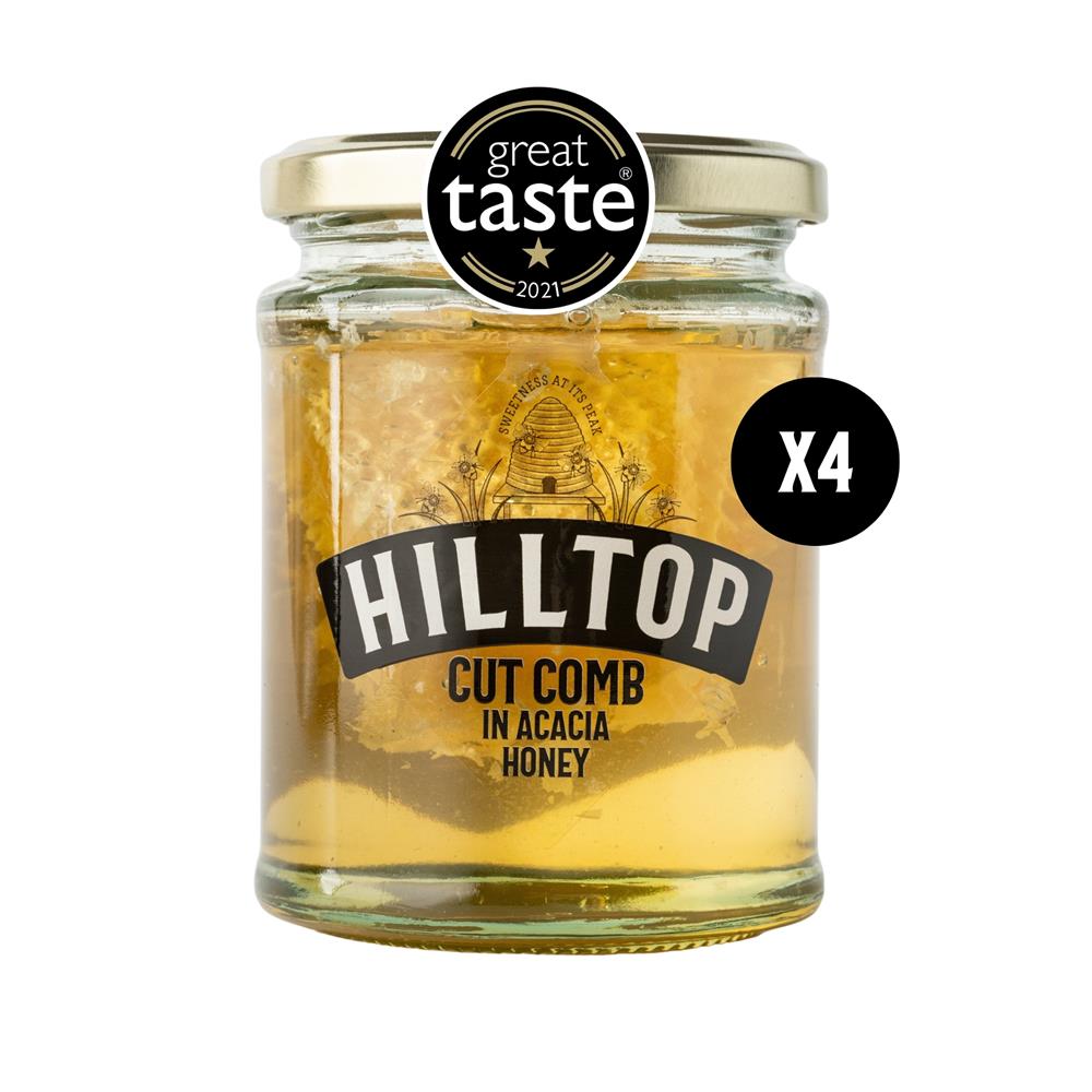 Hilltop Honey_Cut Comb In Acacia Honey 340g