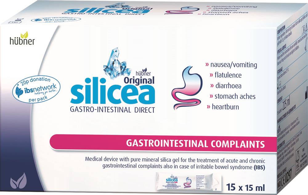 Hubner_Silicea Gastro Intestinal Gel 15x15ml sachets