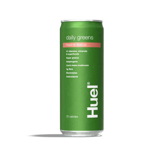 Huel_Huel Daily Greens RTD - Peach & Hibiscus. 330ml-pack of 4