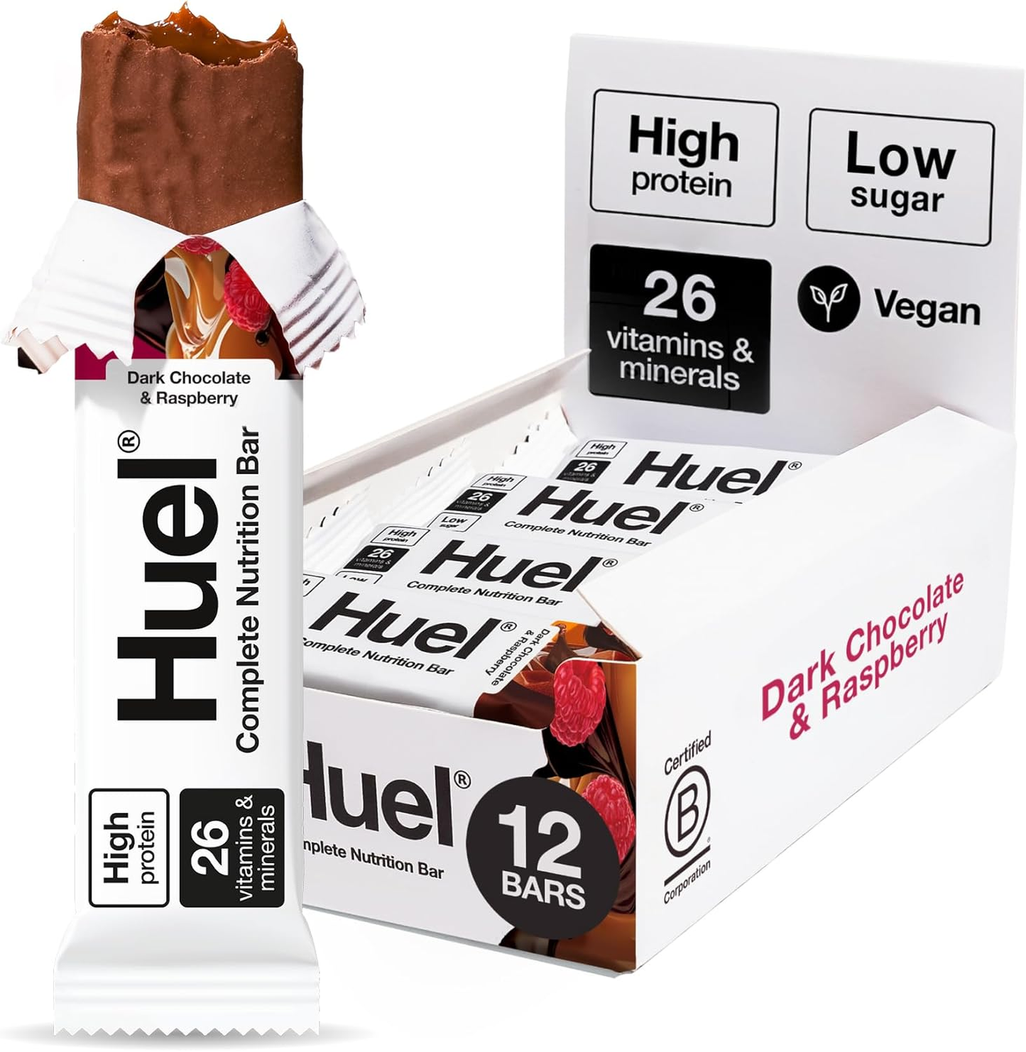 HUEL Complete Nutrition Bar 12x55g Chocolate Fudge Brownie