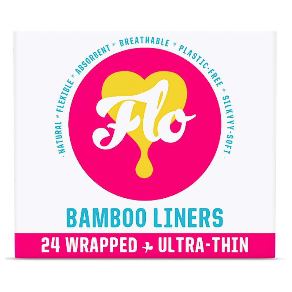 Here We Flo_Bamboo Liners Wrapped (24 pads)