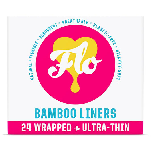 Here We Flo_Bamboo Liners Wrapped (24 pads)