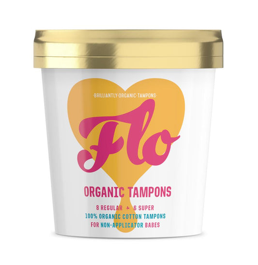 Here We Flo_Non-Applicator Tampons Combo 16 pack
