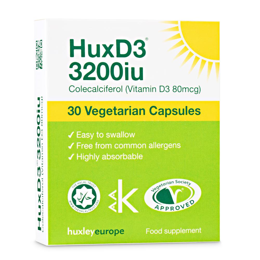Huxley Europe_HuxD3 Vitamin D3 3200iu 30 caps