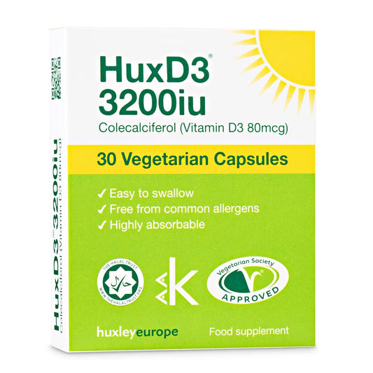Huxley Europe_HuxD3 Vitamin D3 3200iu 30 caps