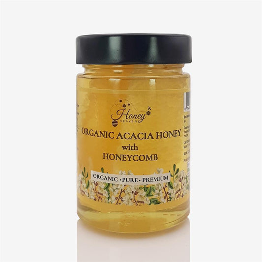 Honey Heaven_Organic Acacia Honey with Honeycomb 500g