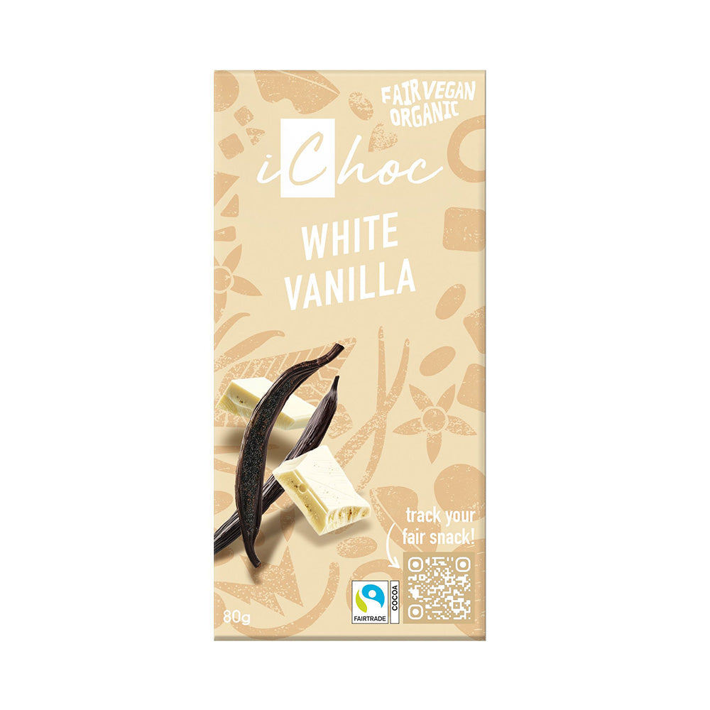 iChoc_White Vanilla Chocolate Vegan Organic 80g