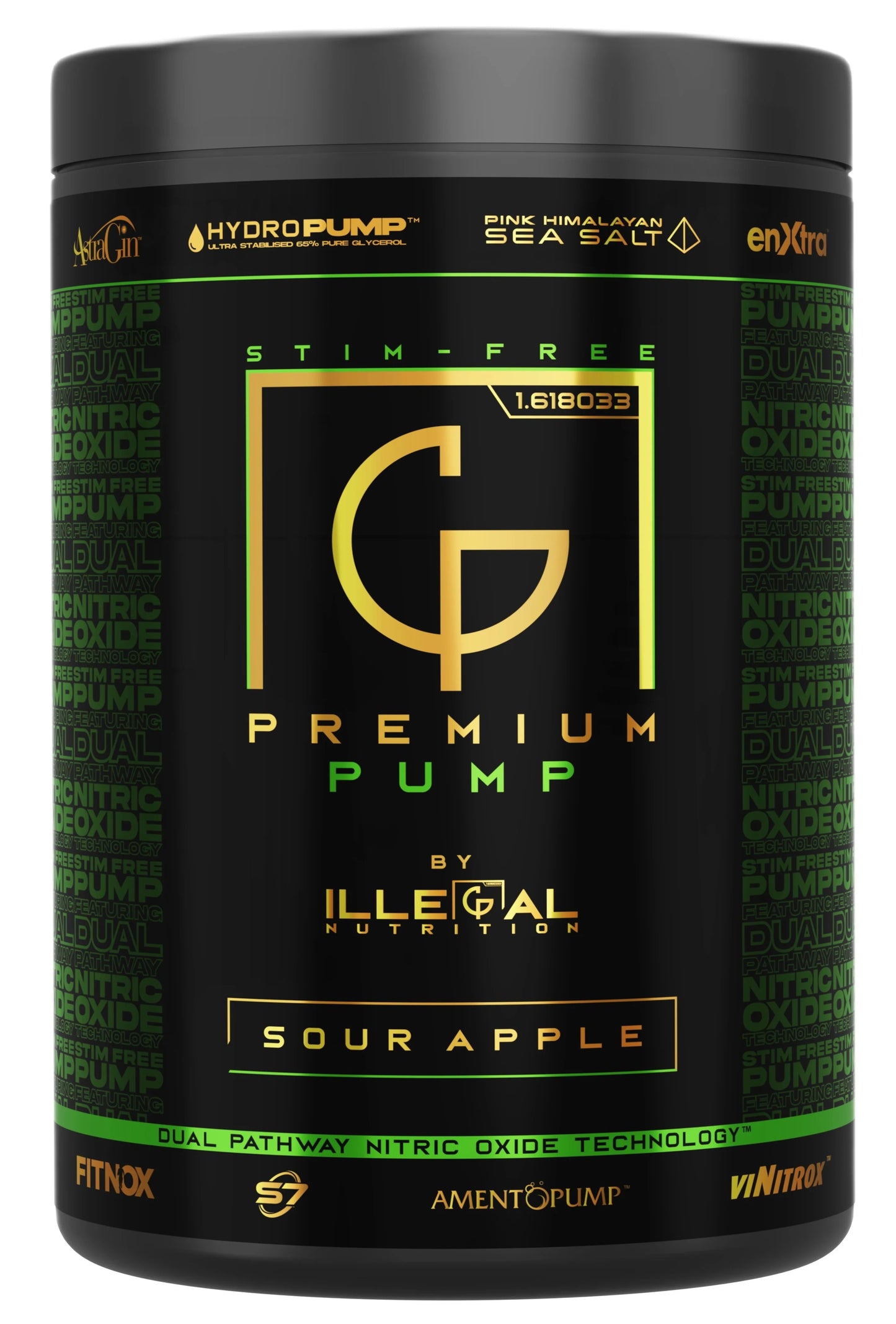 Illegal Nutrition Premium Pump V2 (Stim-Free) 375g Blueberry