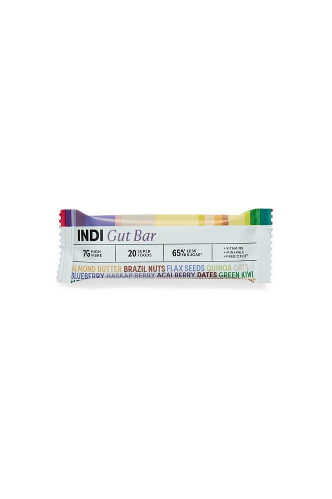 INDI_Gut Bar High Fibre Vegan Gluten-free Snack Bar 35g-pack of 12