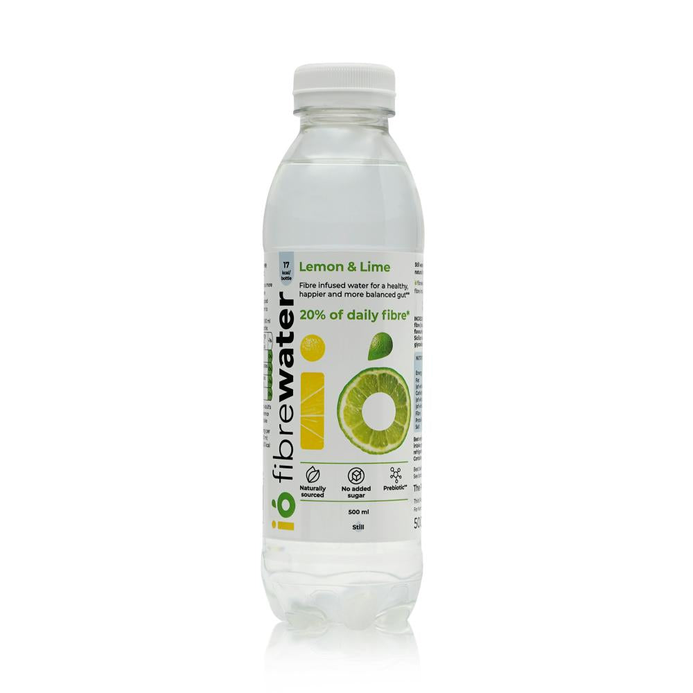 io fibrewater_Lemon & Lime 500 ml - prebiotic fibre water still-pack of 6