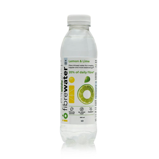 io fibrewater_Lemon & Lime 500 ml - prebiotic fibre water still-pack of 6