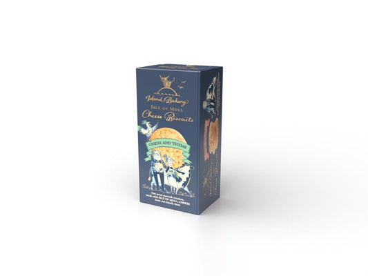 Island Bakery_Isle of Mull Cheese Biscuits with Onion and Thyme 100g-pack of 4