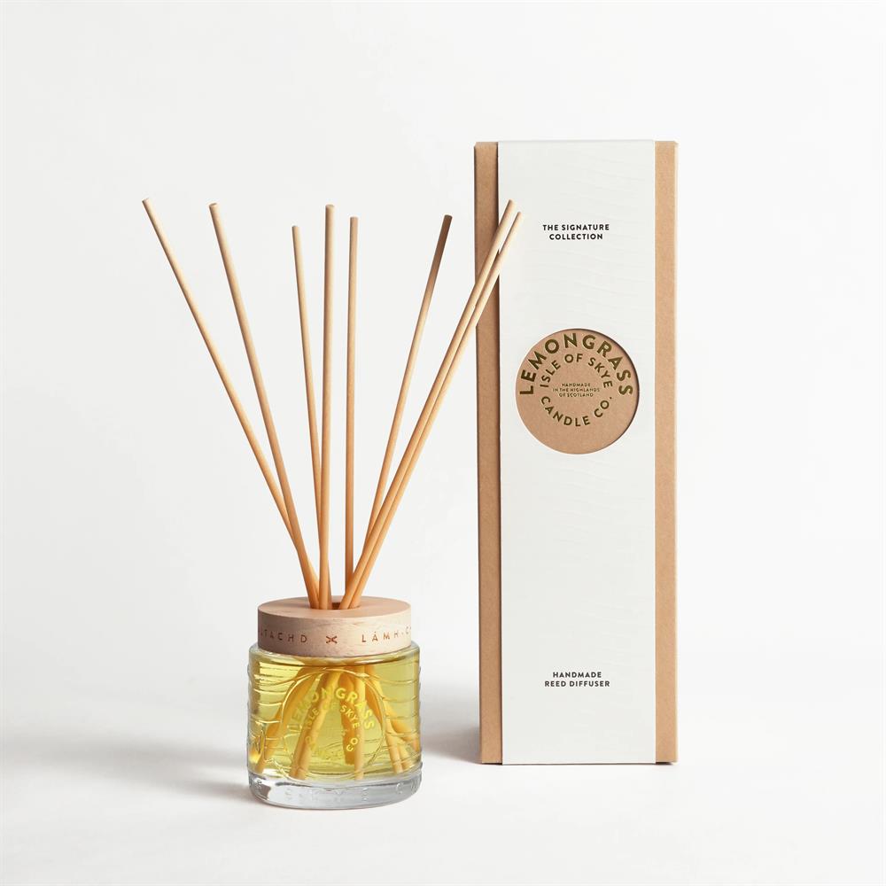 Isle of Skye_Lemongrass Reed Diffuser 27cmx. 8.5cm x 8.5cm